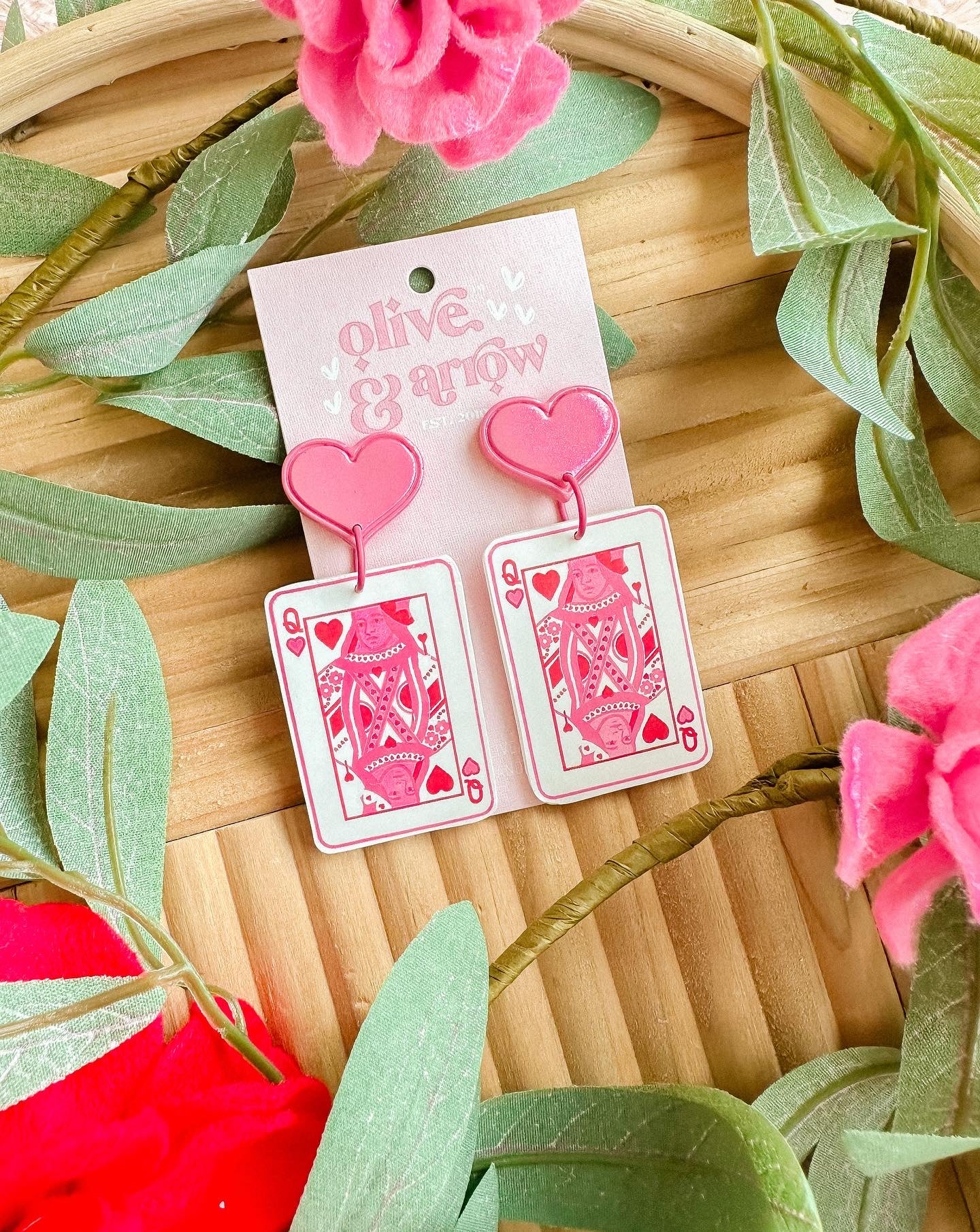 Queen of Hearts Dangles // Vday 2023