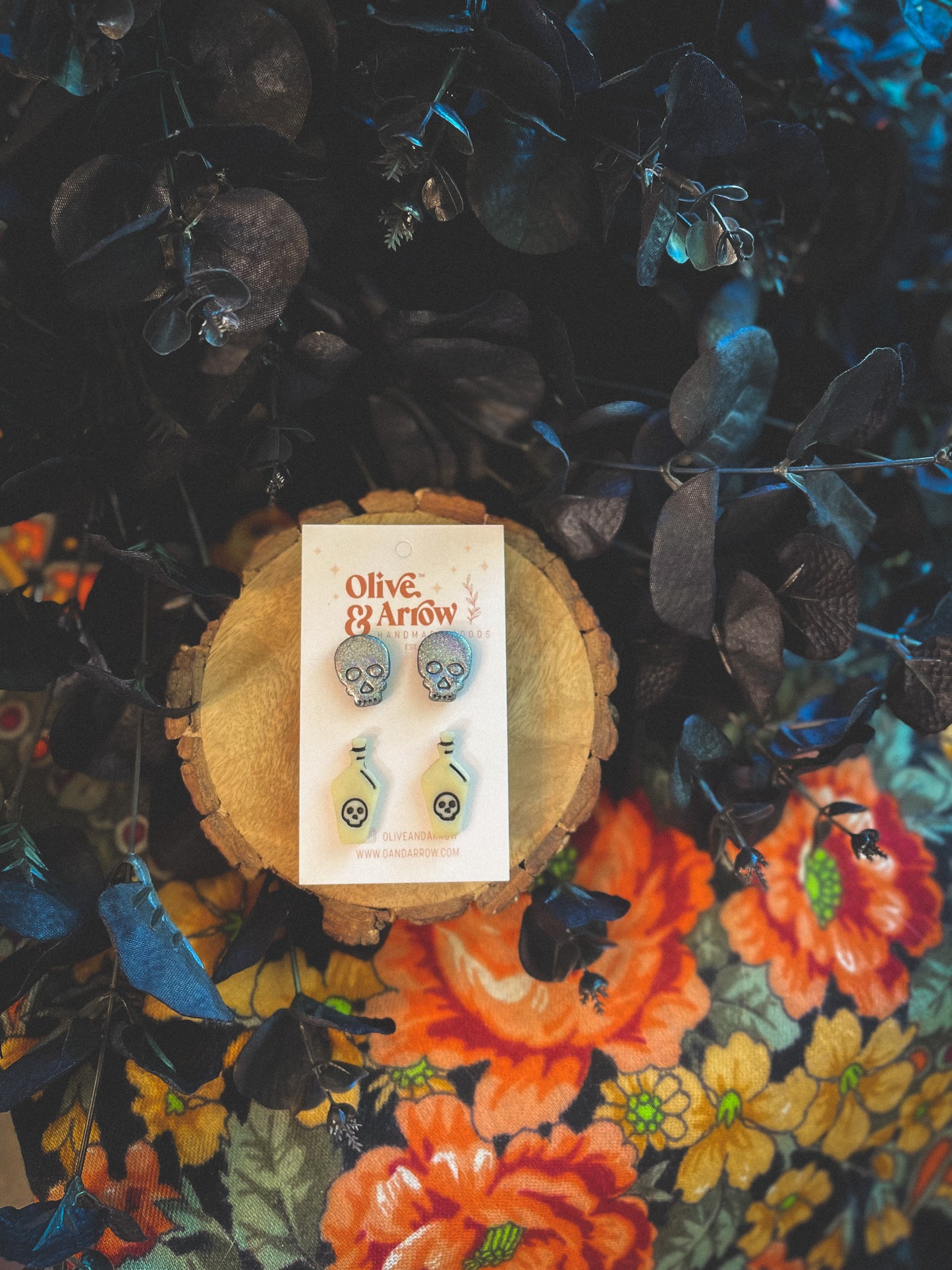 Skulls + Poison Bottle Stud Pack // Fall Collection