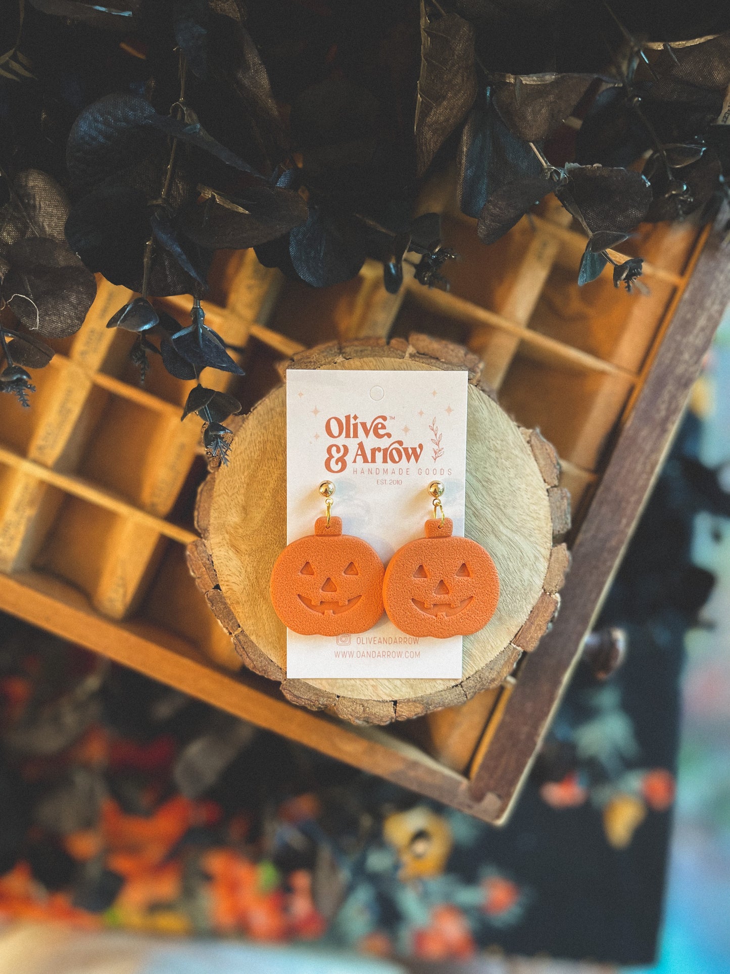 Jack-o-Lantern Dangles // Fall Collection