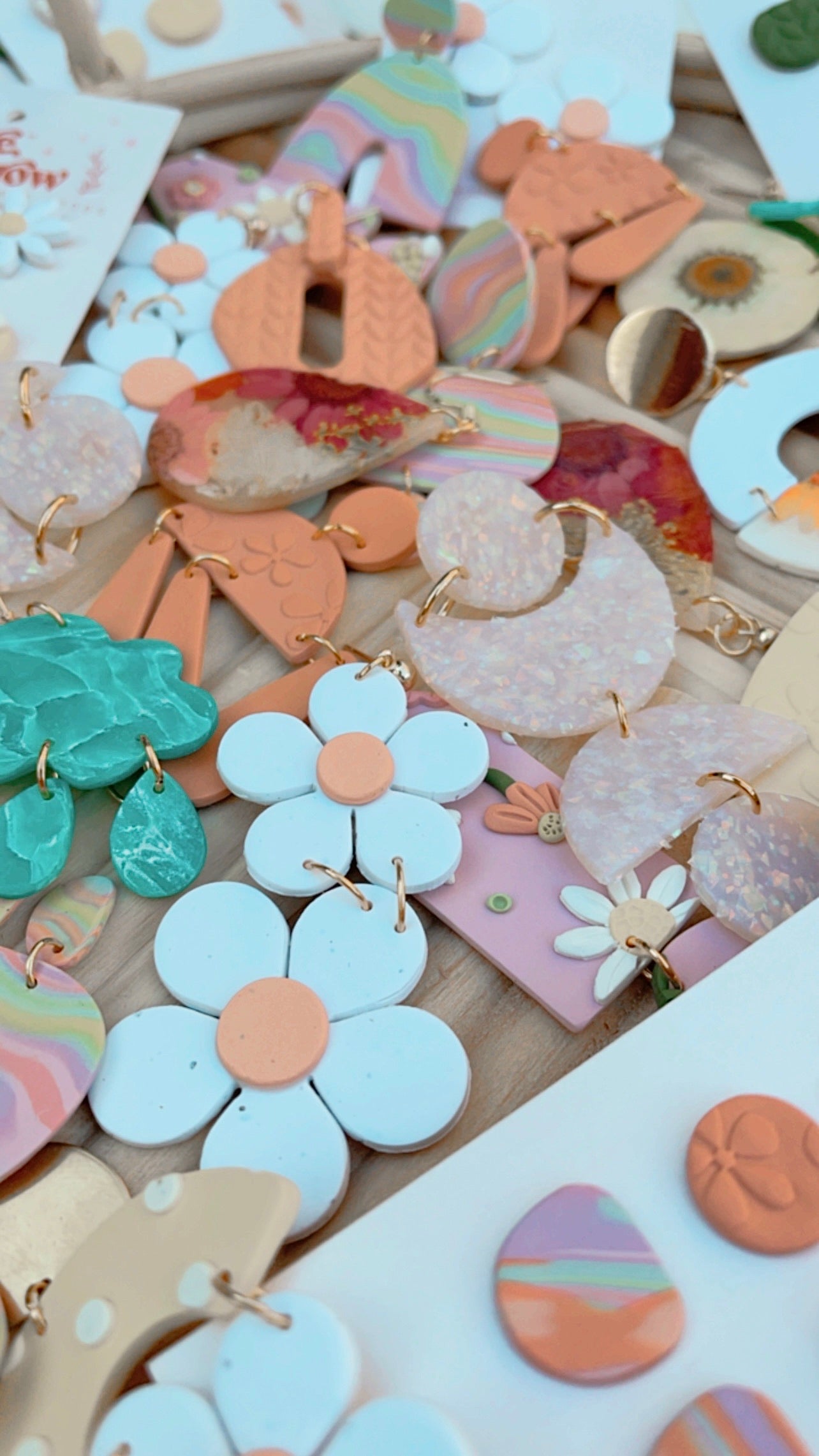 Double Daisy Dangles // Spring Collection