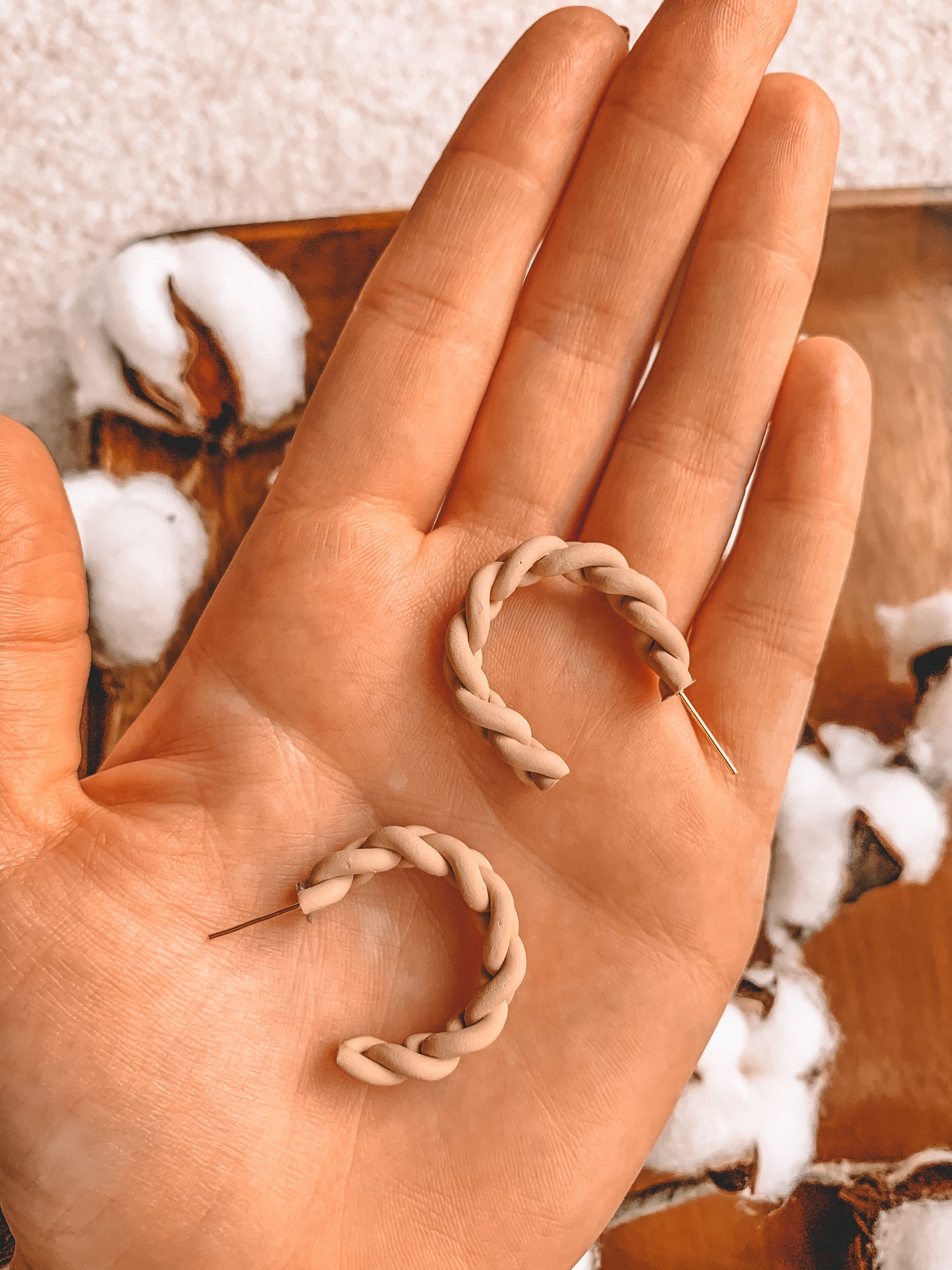 BRAIDED HOOPS // Tawny