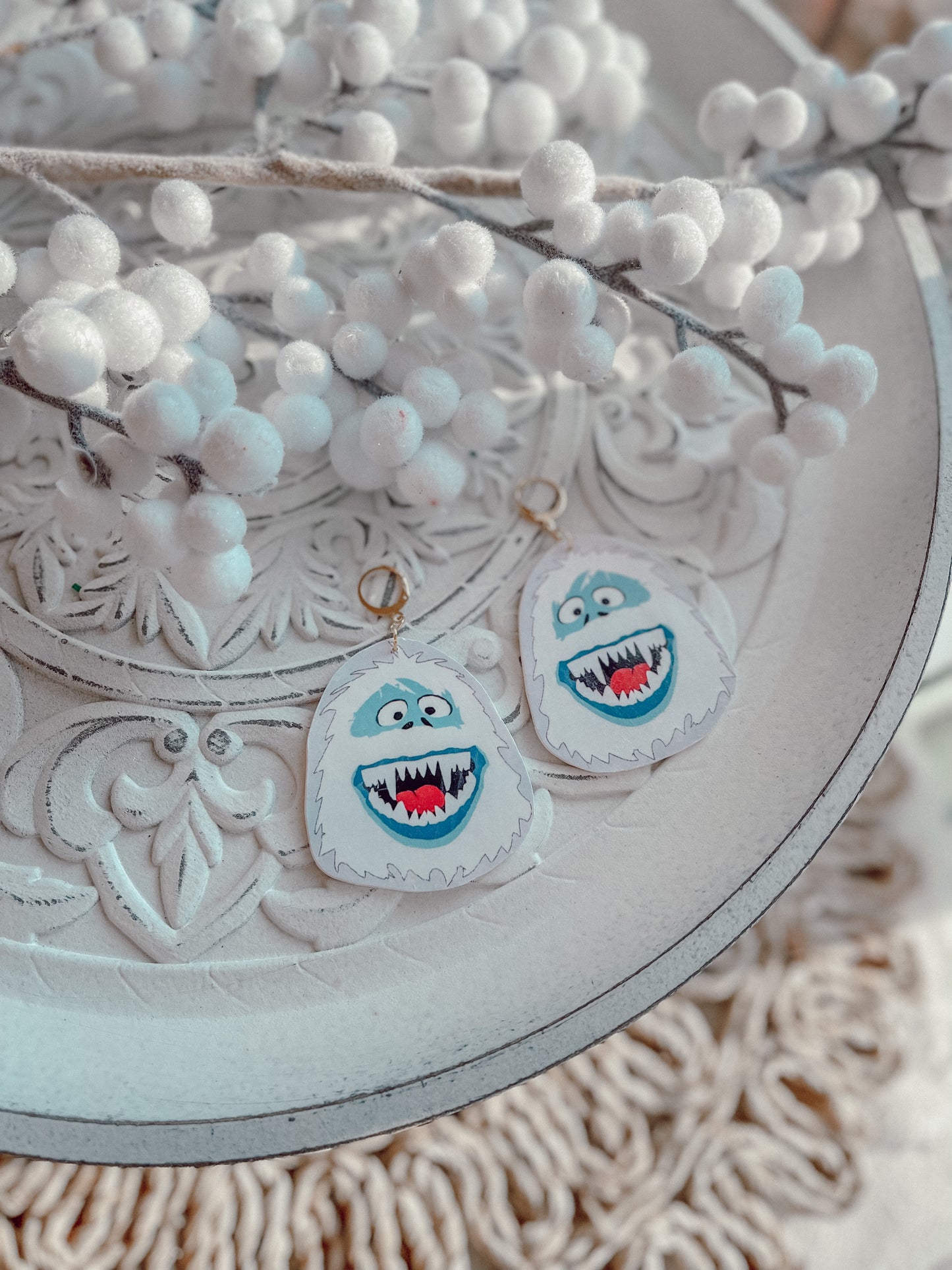 Abominable Snowman Dangles // Holiday 22