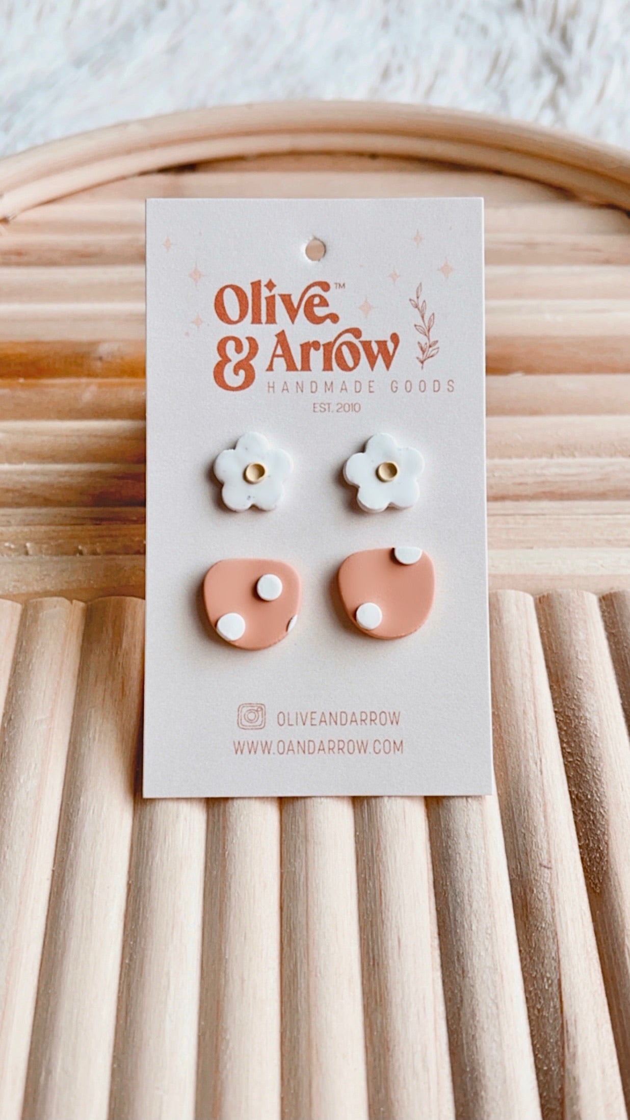Polka Dot + Daisy Stud Pack // Spring Collection