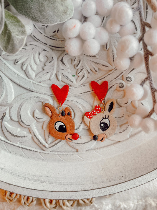 EXTRAS SALE! Rudolph + Clarice Dangles // Holiday 22
