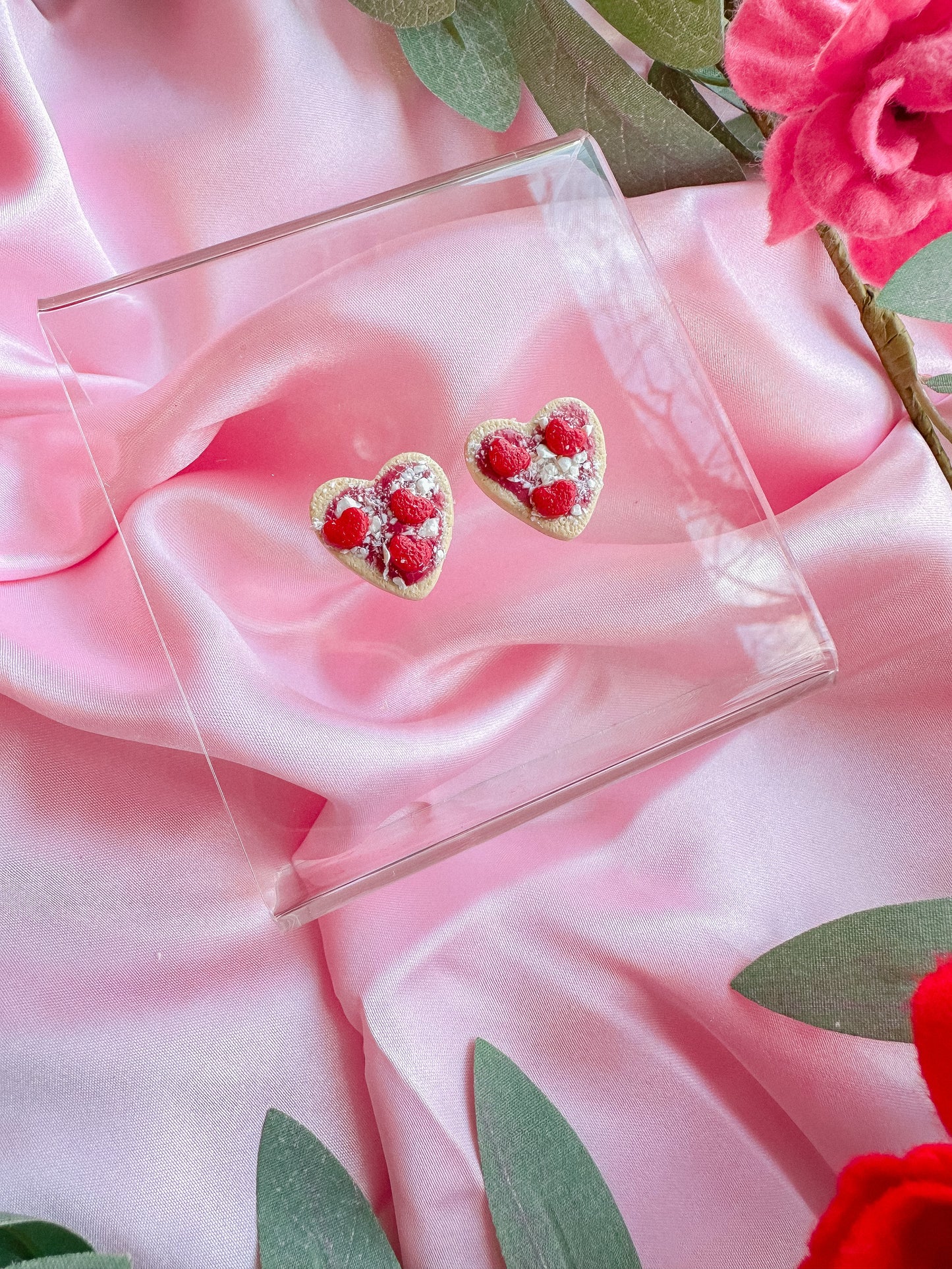 Pizza My Heart Studs // Vday 2023