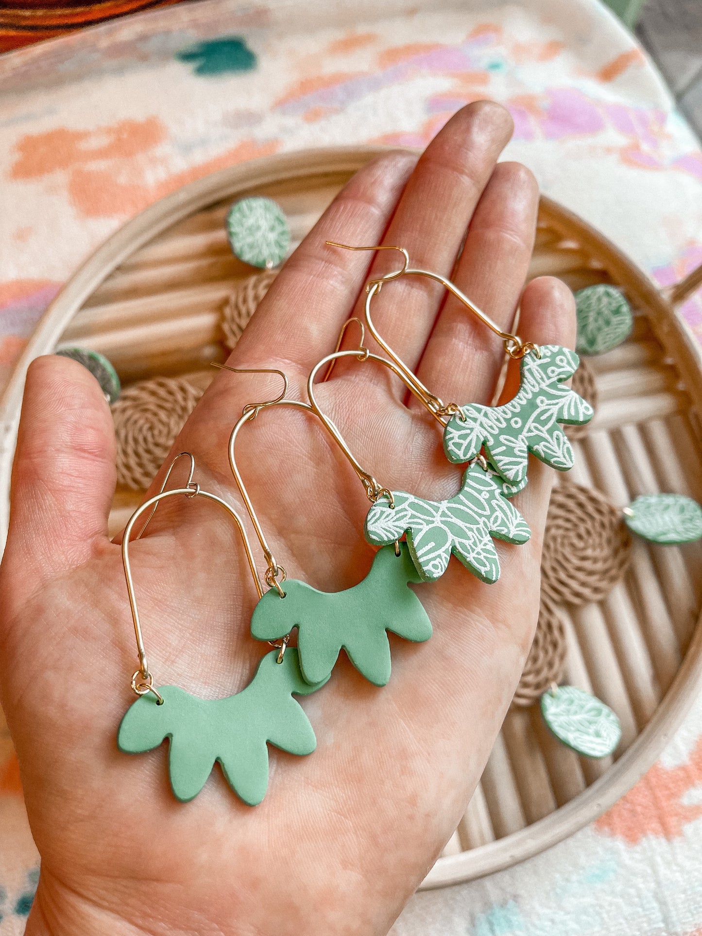 Plants Brass Arch Dangles // Summer Collection