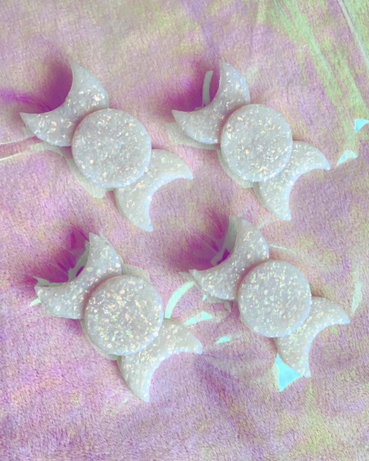 Holo Moon Phase Hair Clip // Spring Collection