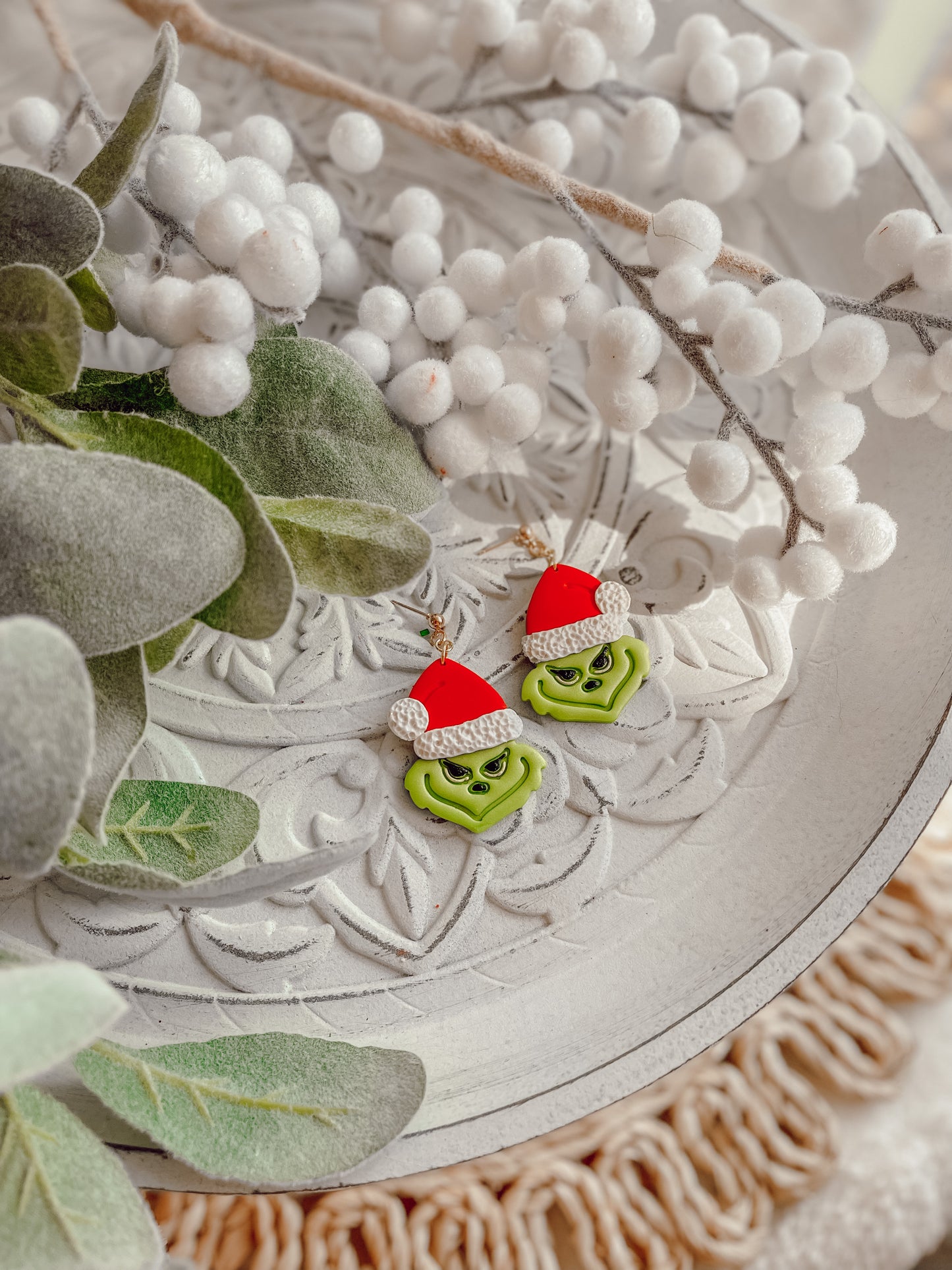 Grinchy Face Dangles