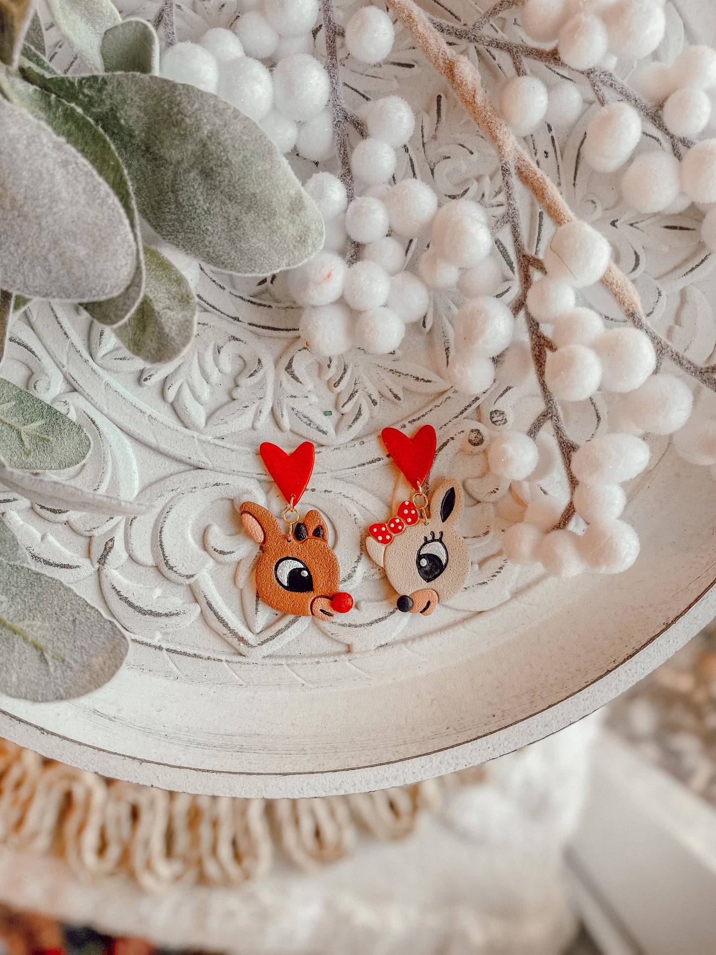 EXTRAS SALE! Rudolph + Clarice Dangles // Holiday 22