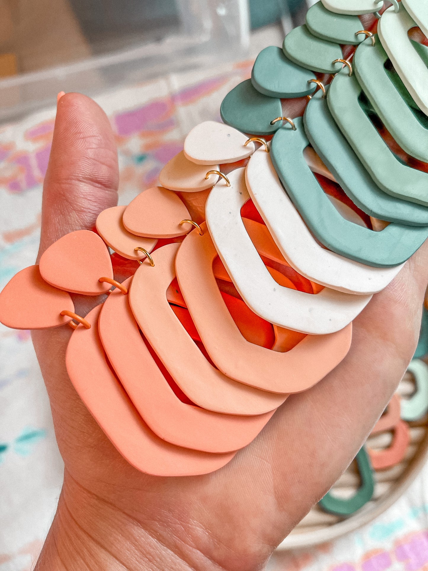 Summer Palette Geo Dangles // Summer Collection