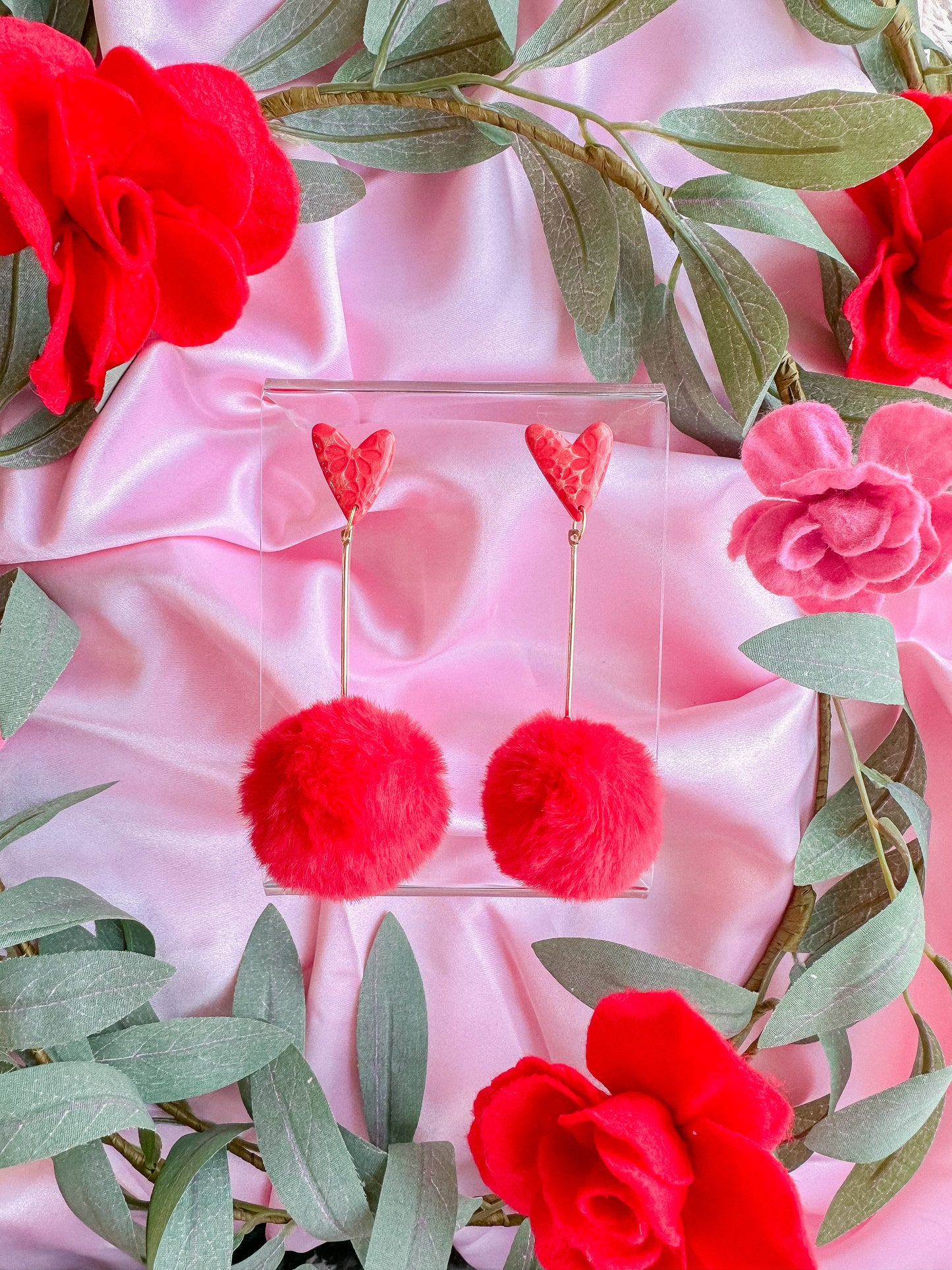 Red Heart Pom Pom Drops // Vday 2023