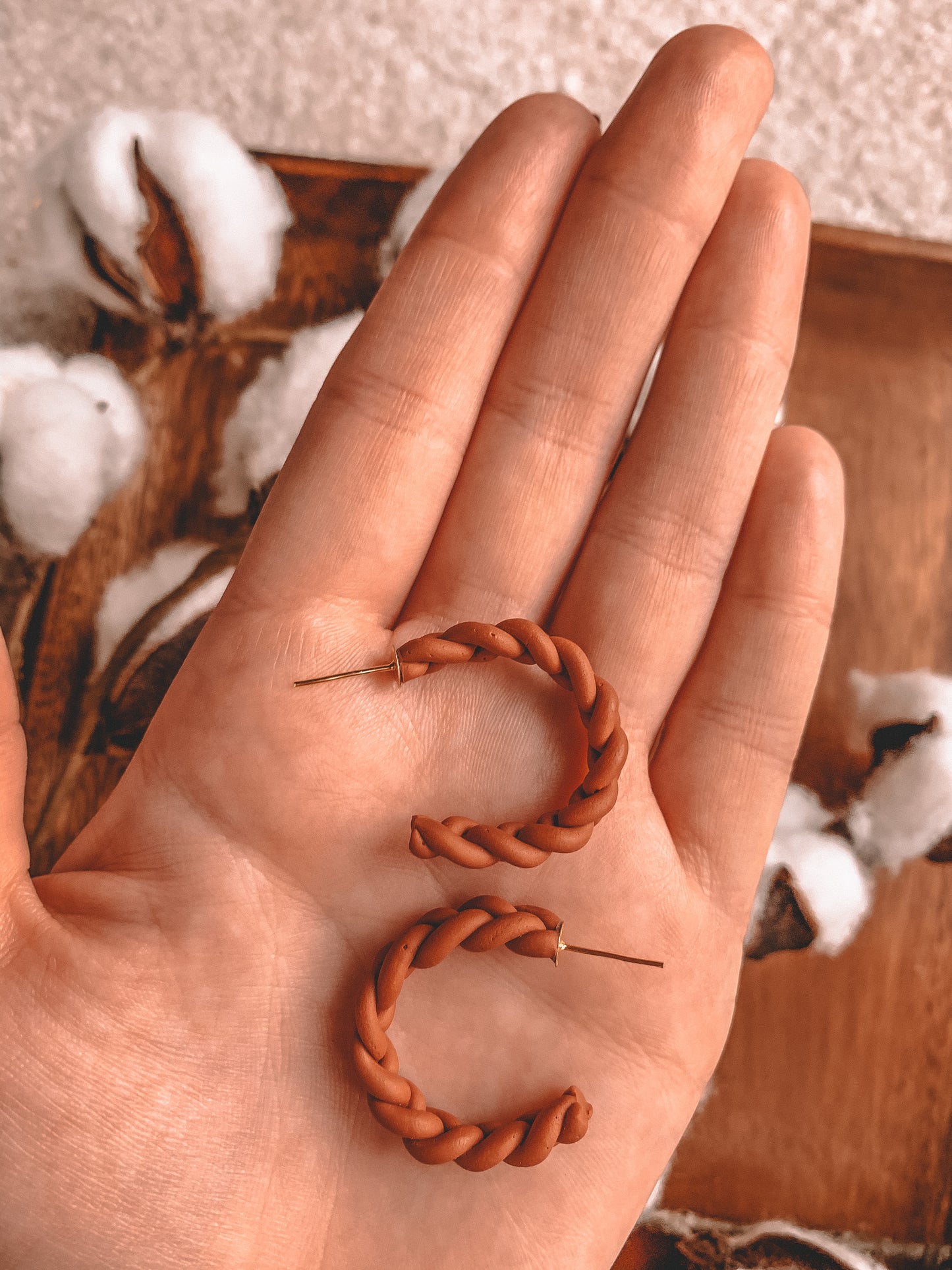 BRAIDED HOOPS // Terracotta