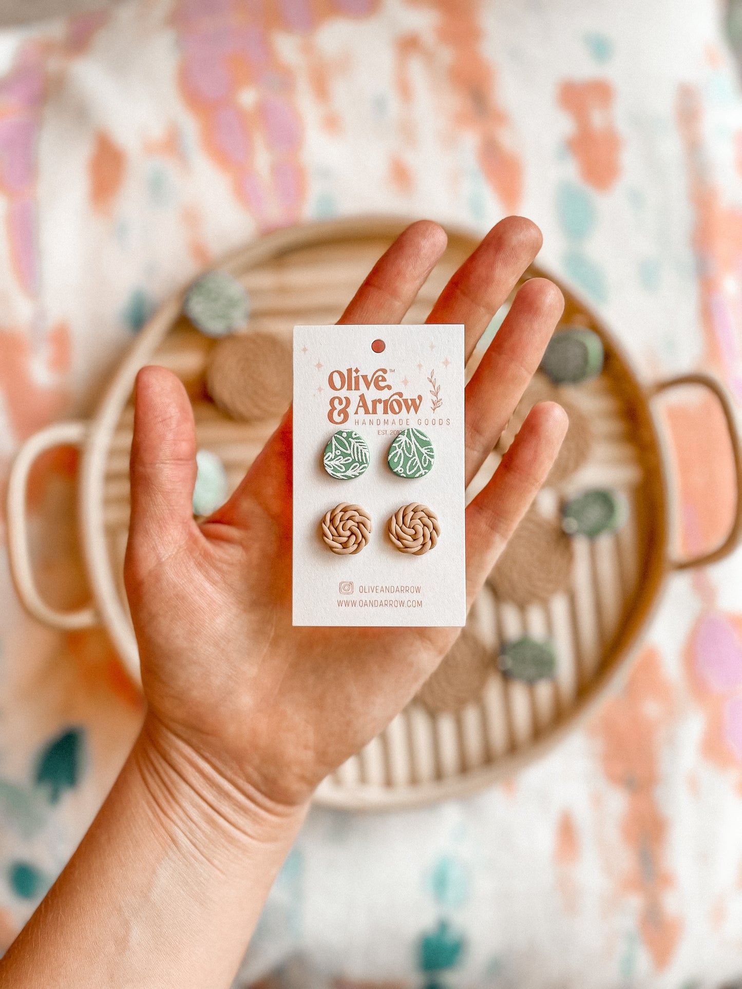 Rattan + Plants Stud Pack // Summer Collection