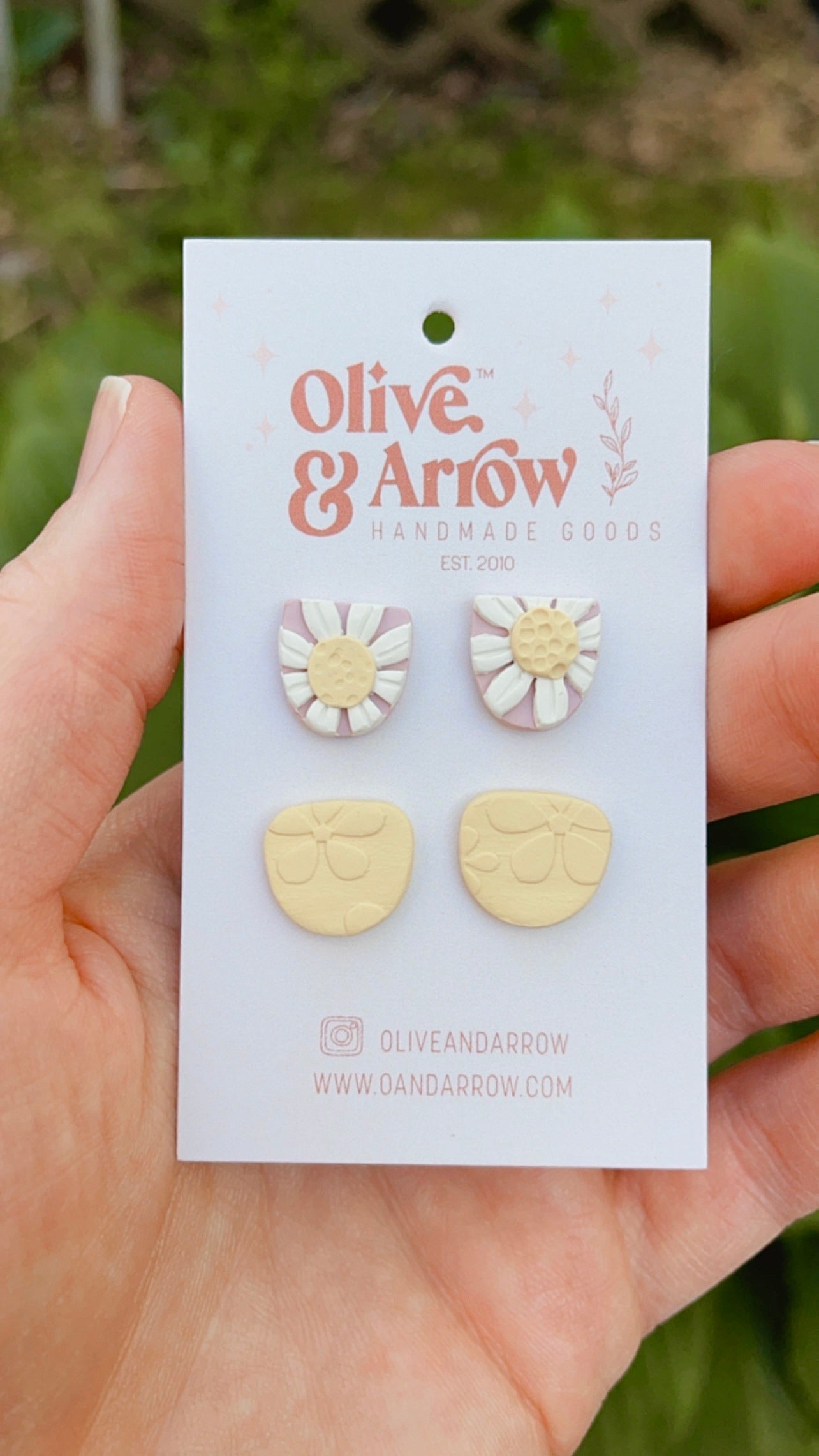 Spring Floral + Lemon Textured Stud Pack // Spring Collection