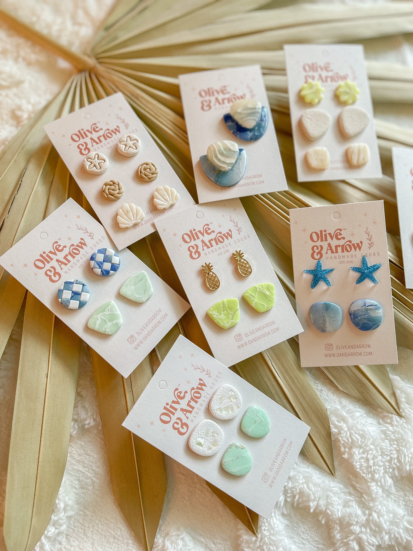 Caribbean Sea Checkerboard + Seafoam Stud Pack // Summer Collection 2022