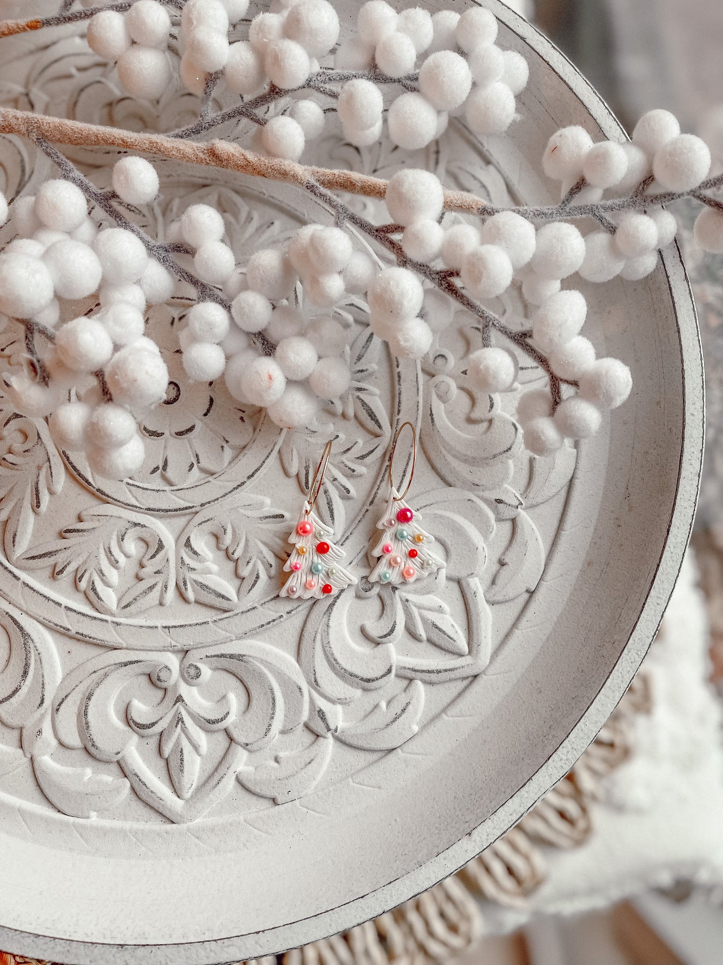 Vintage Xmas Tree Hoops // Holiday 22