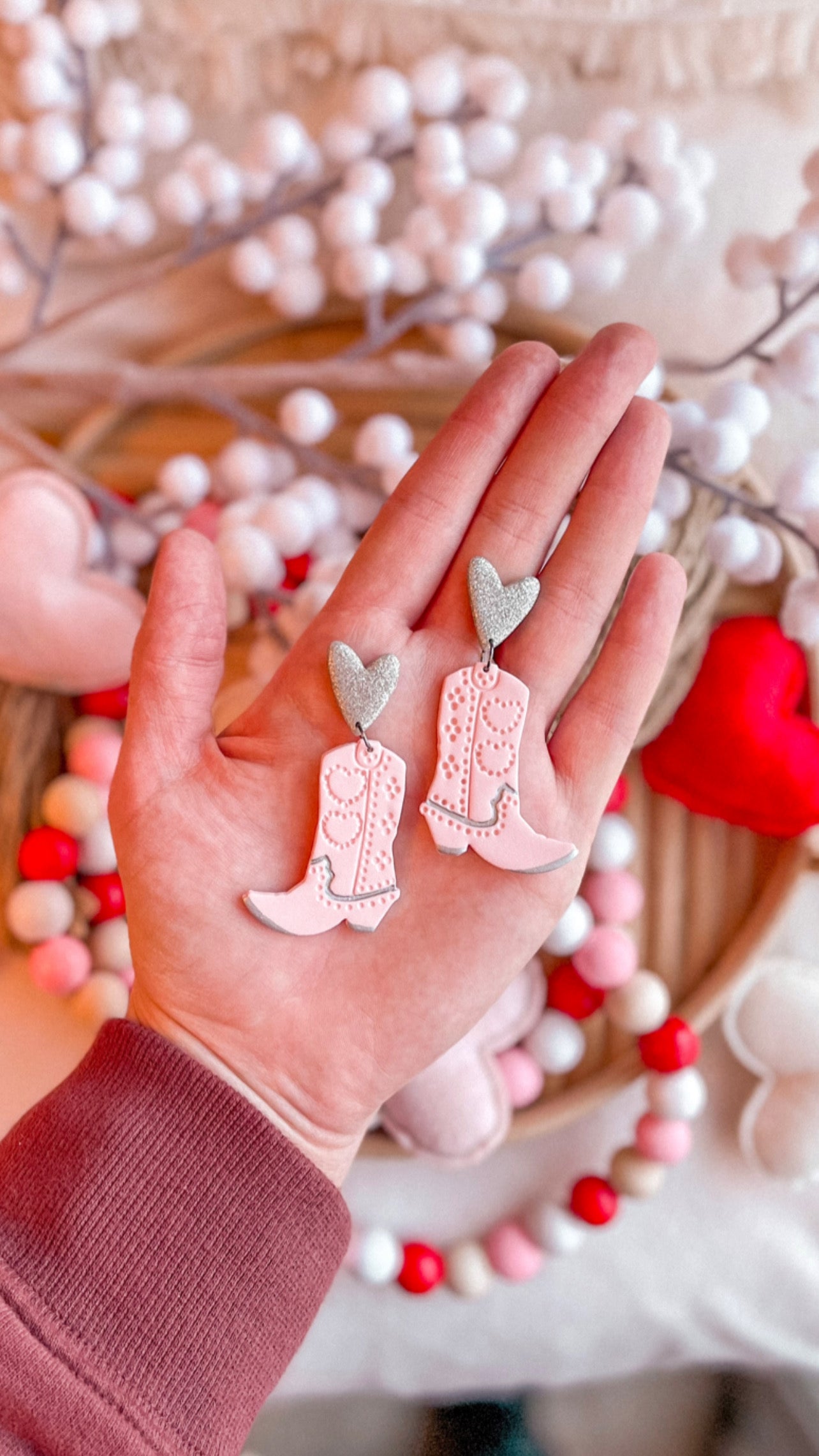 Pink Cowgirl Boots // Valentines 2022 Collection
