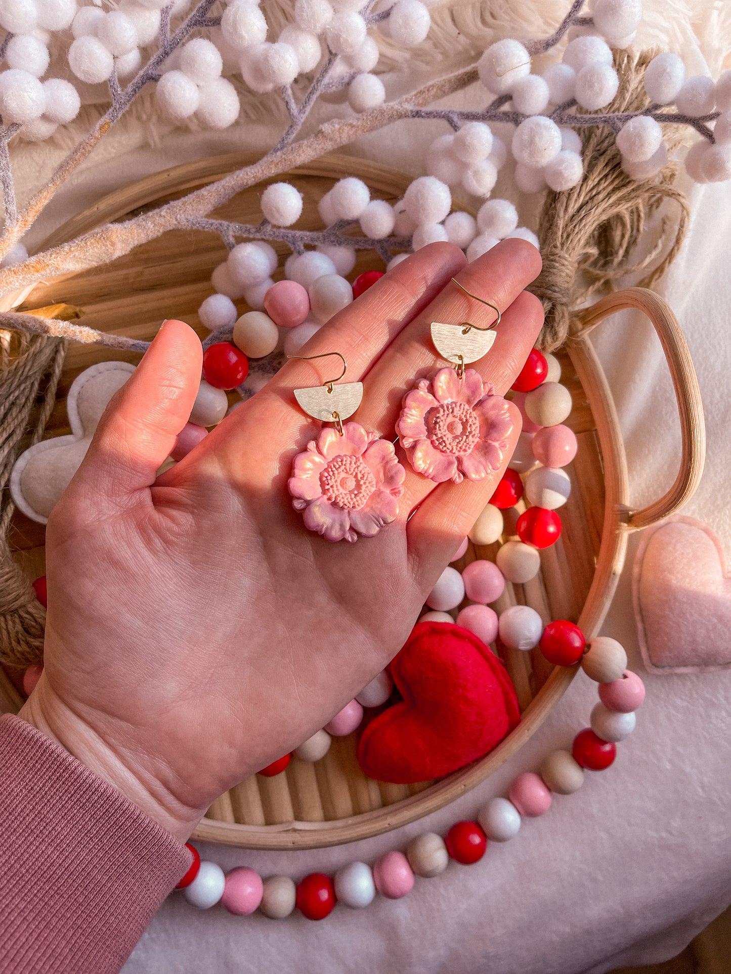 Pink Poppy Color Shift Dangles // Valentines 2022 Collection