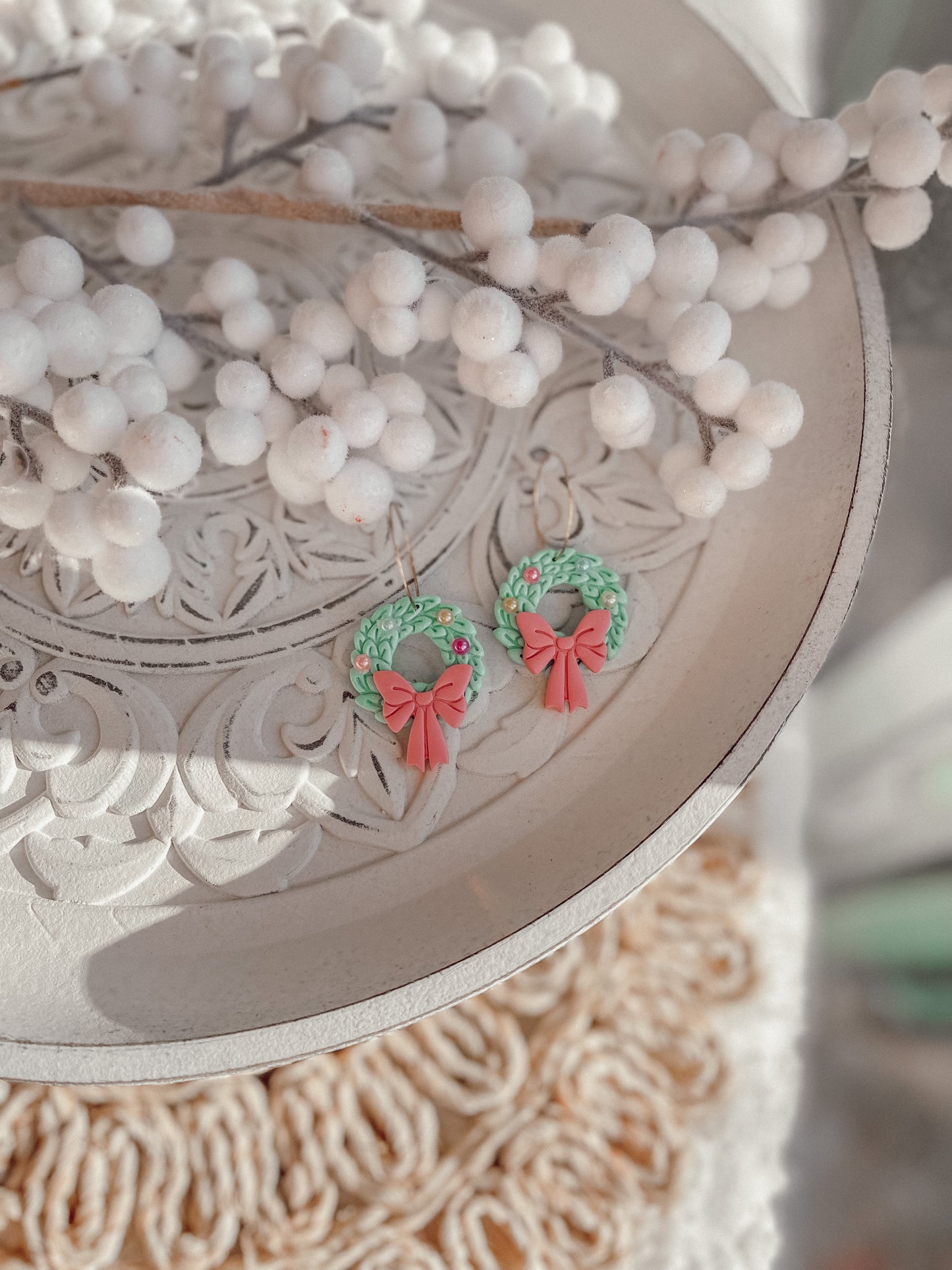 Minty Wreath Hoops // Holiday 22