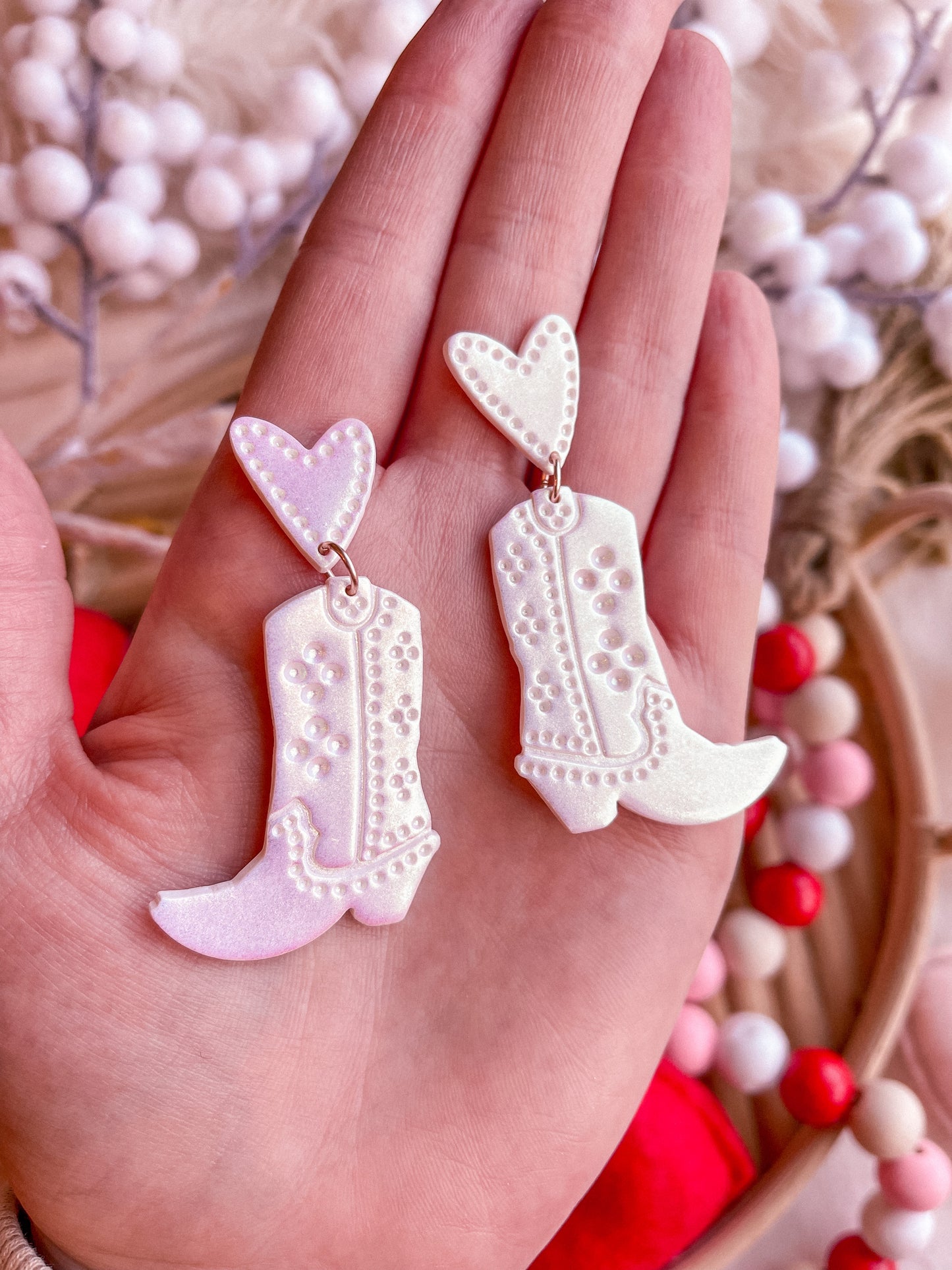 Iridescent Cowgirl Boots // Valentines 2022 Collection