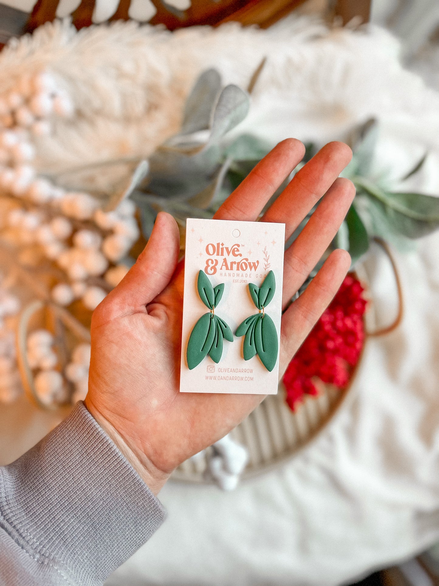 Holiday Leaves Dangles // Holiday Collection