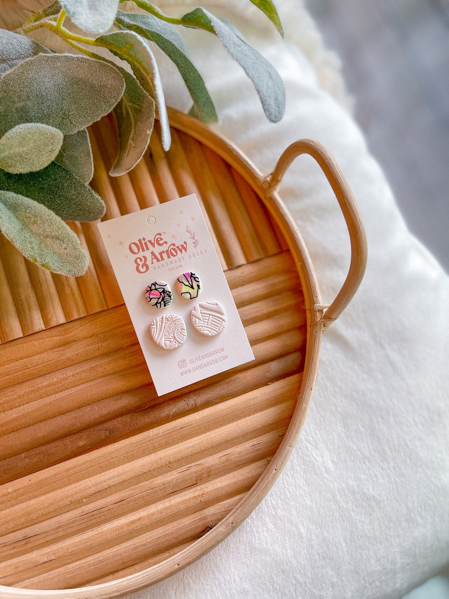Floral Scrappy Textured Stud Pack // Jackson Collection