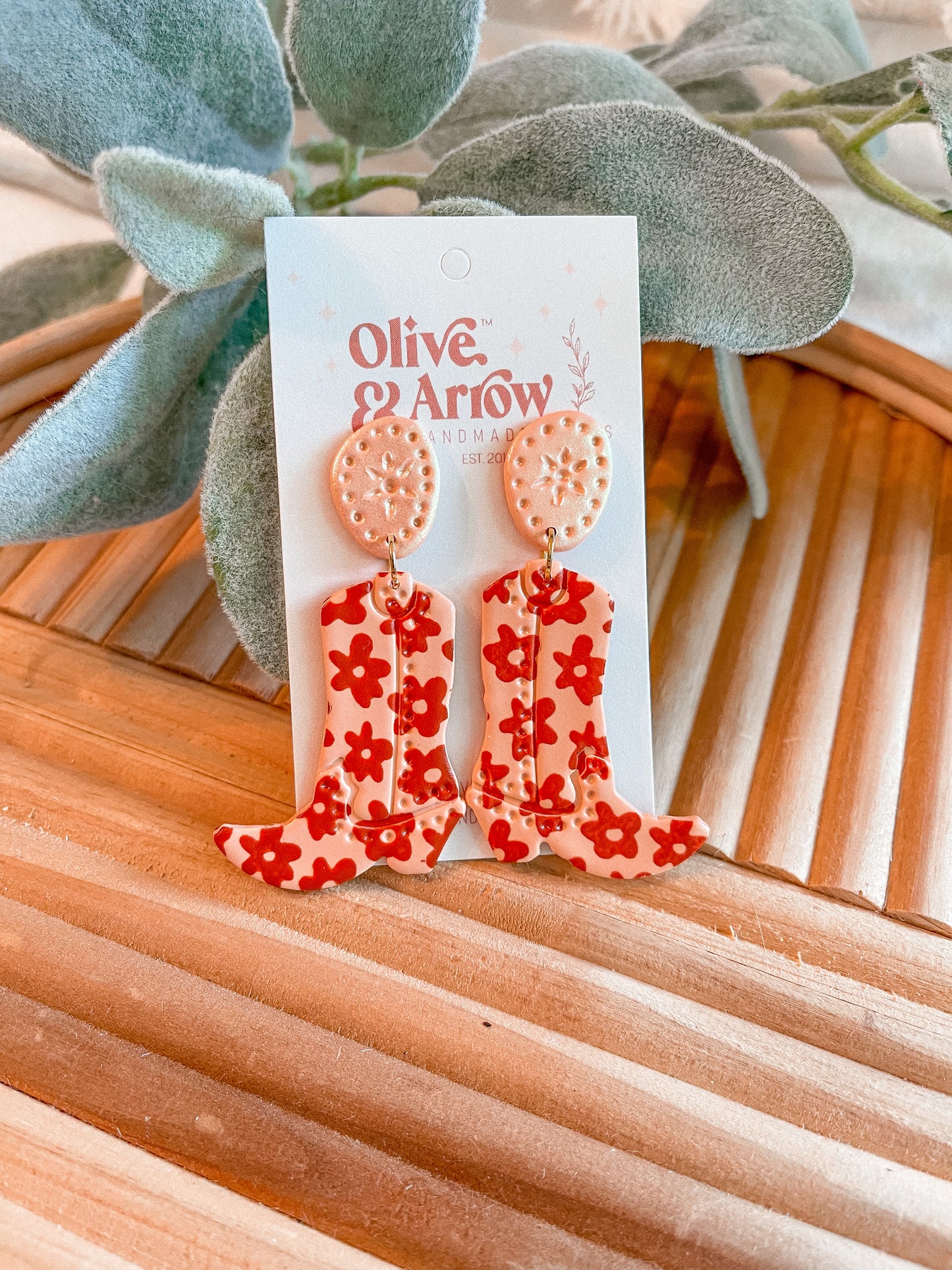 Cowgirl Boots Peach Crazy Daisy // Jackson Collection