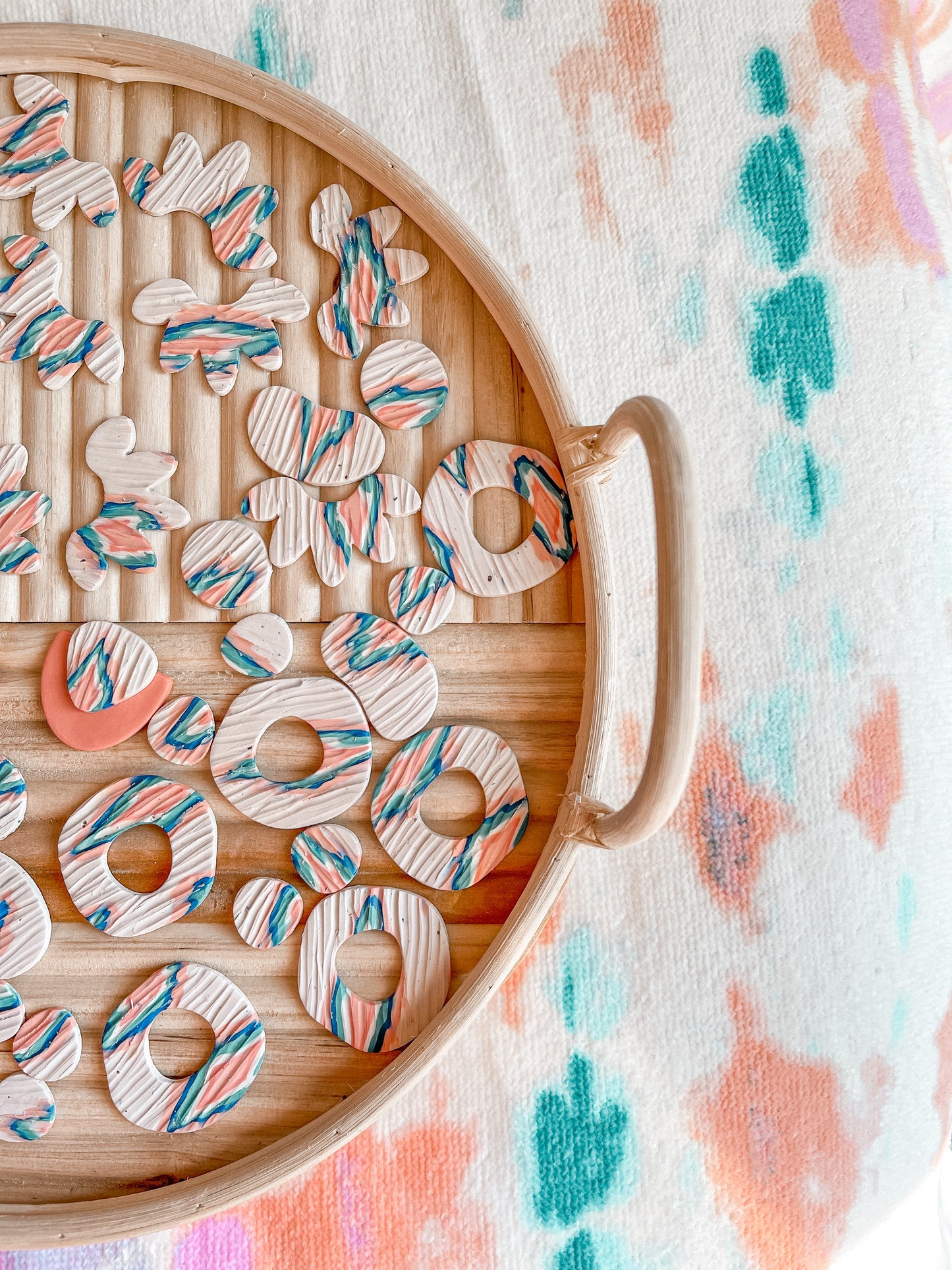 Kilim Textured Brass Arch Dangles // Summer Collection