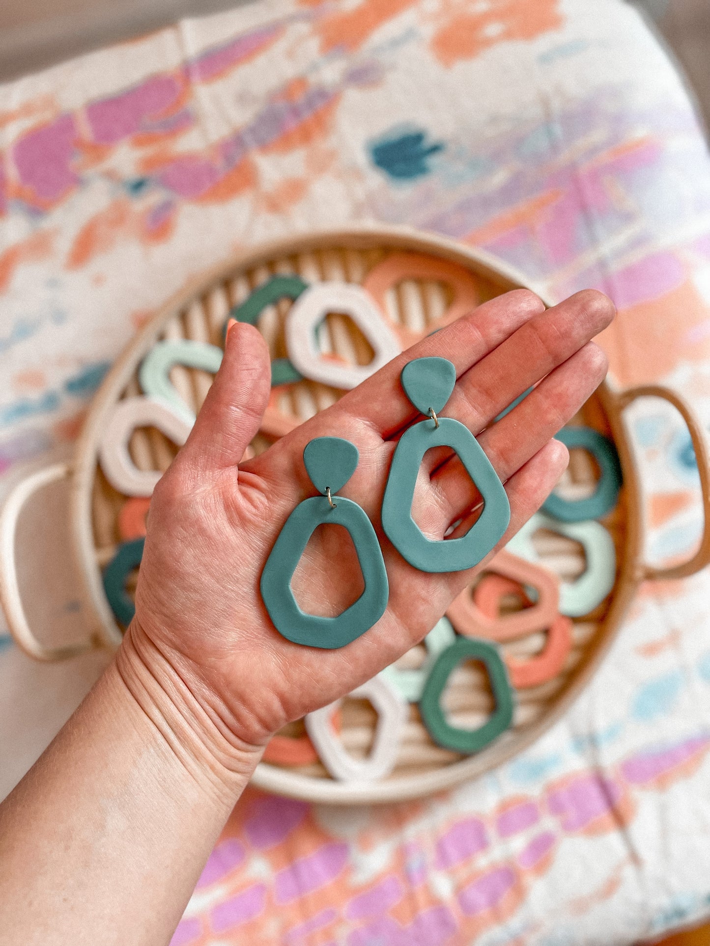 Summer Palette Geo Dangles // Summer Collection