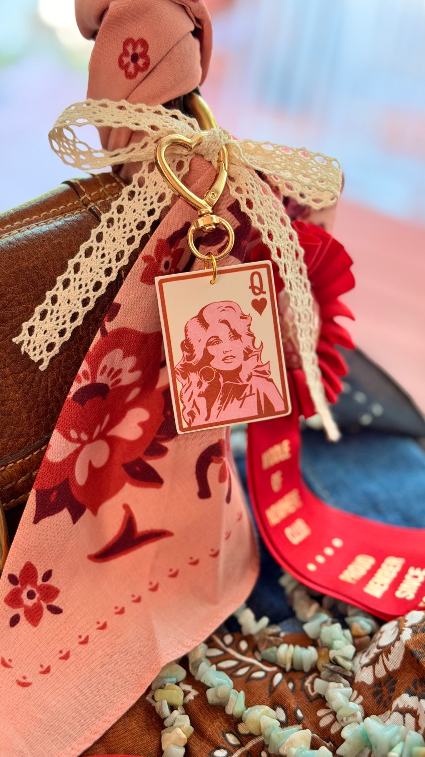 Queen Dolly Card Bagcharm/ Keychain