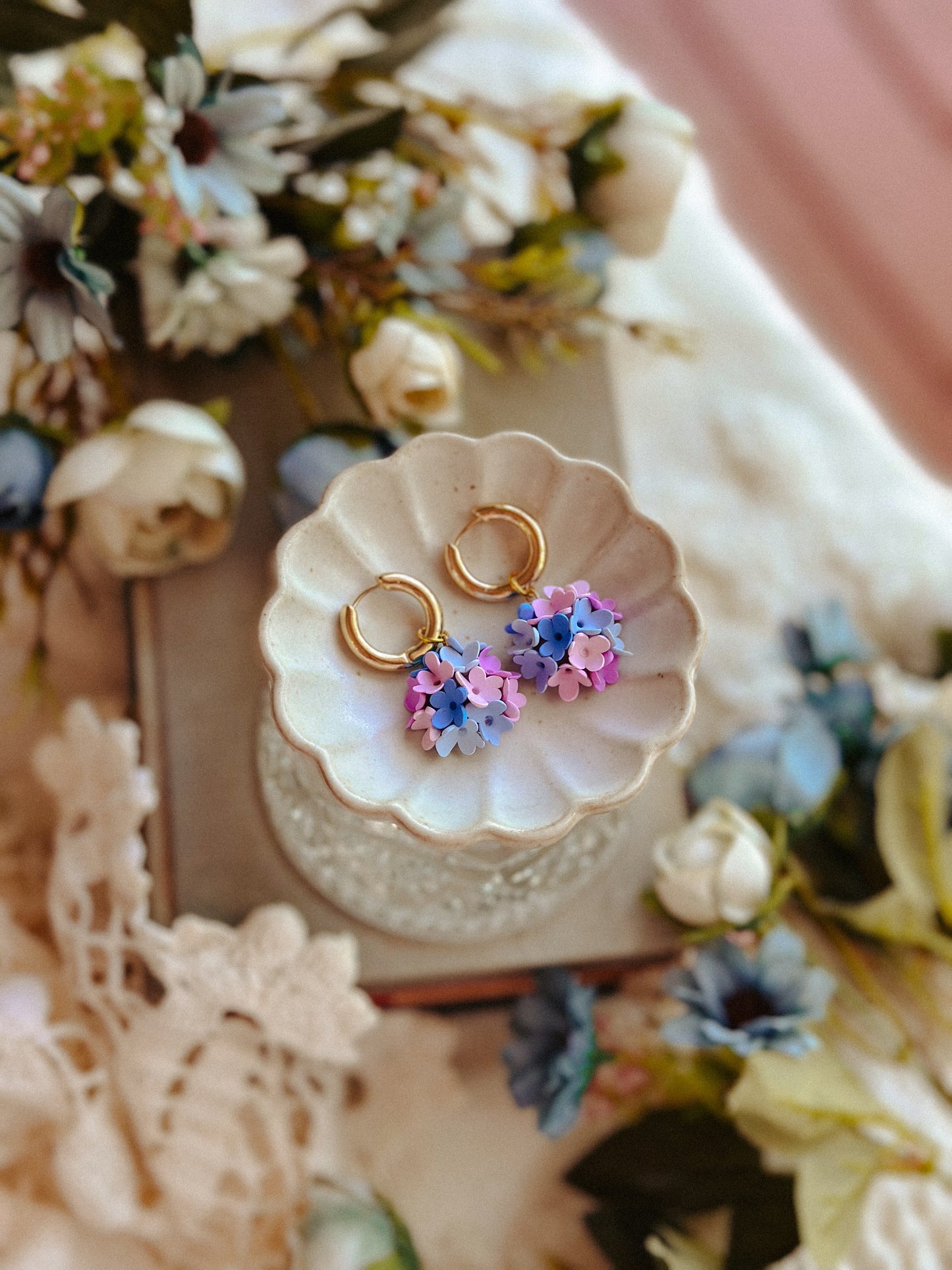 Mini Hydrangea Clusters on Huggies