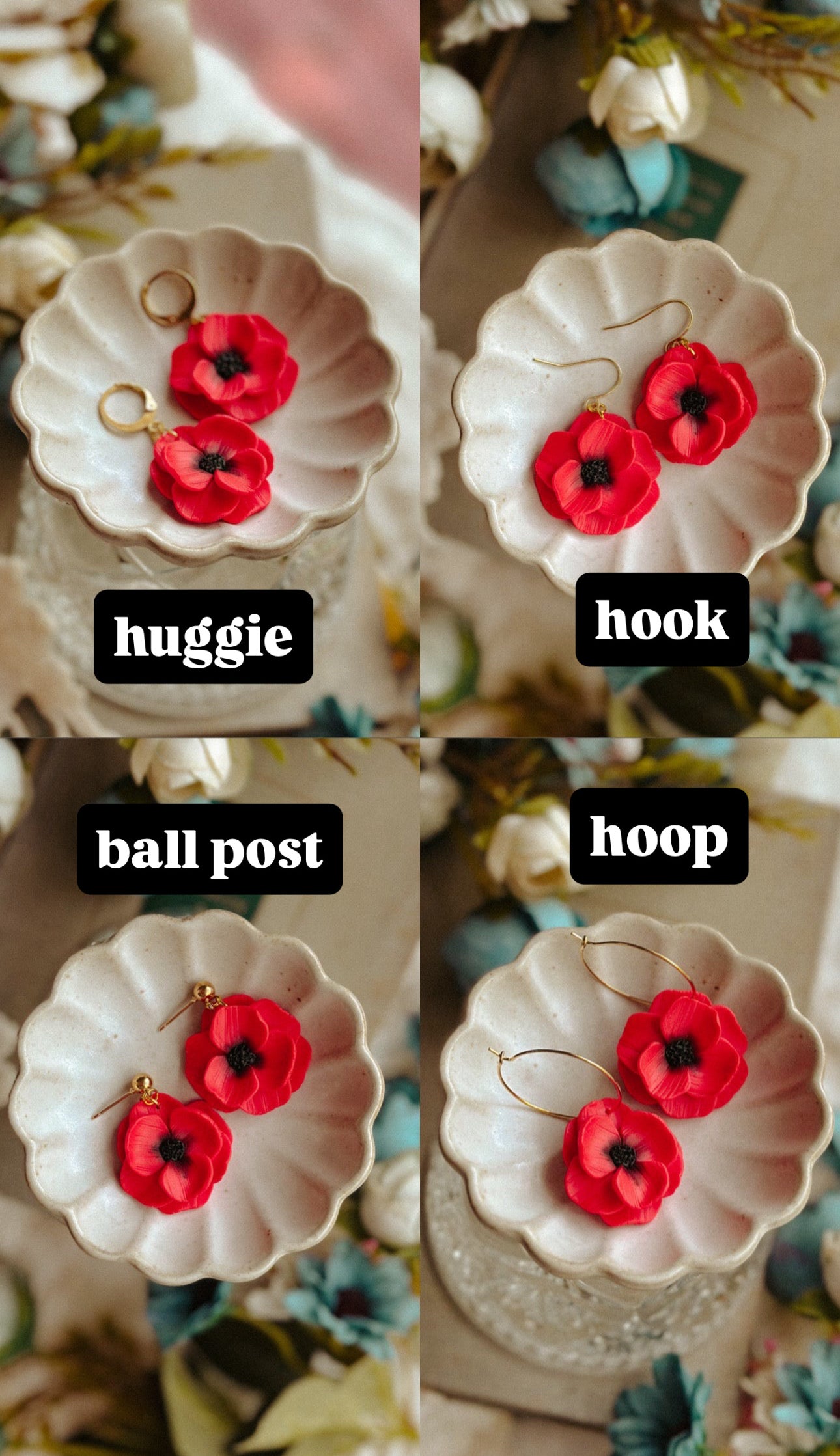 Ghostie Holding Pumpkin Dangle Earrings – Halloween Ghost Pumpkin Polymer Clay Drops