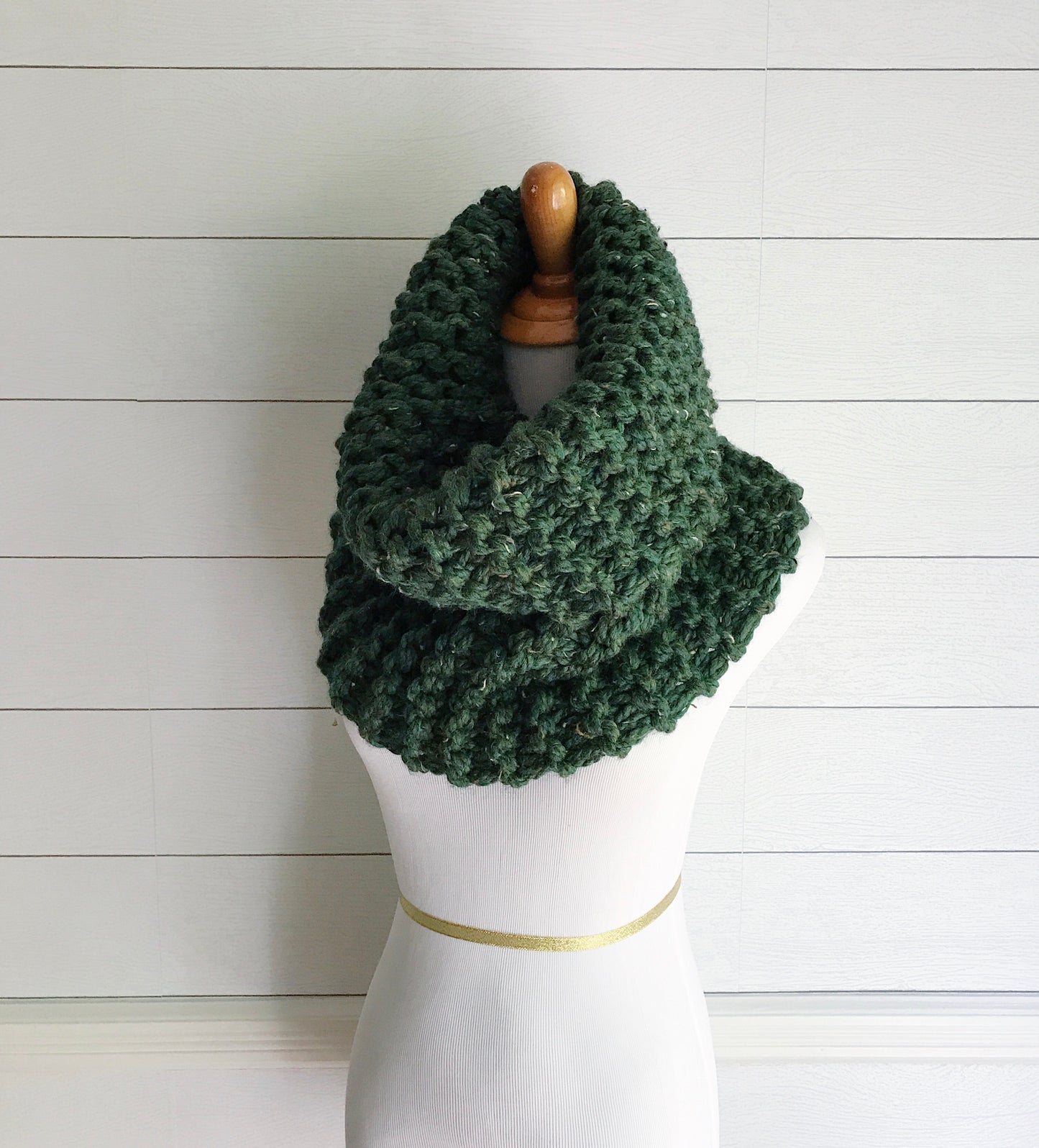 Knit Cowl Infinity Scarf Knitted Chunky Wrap Warmer Loop Snood