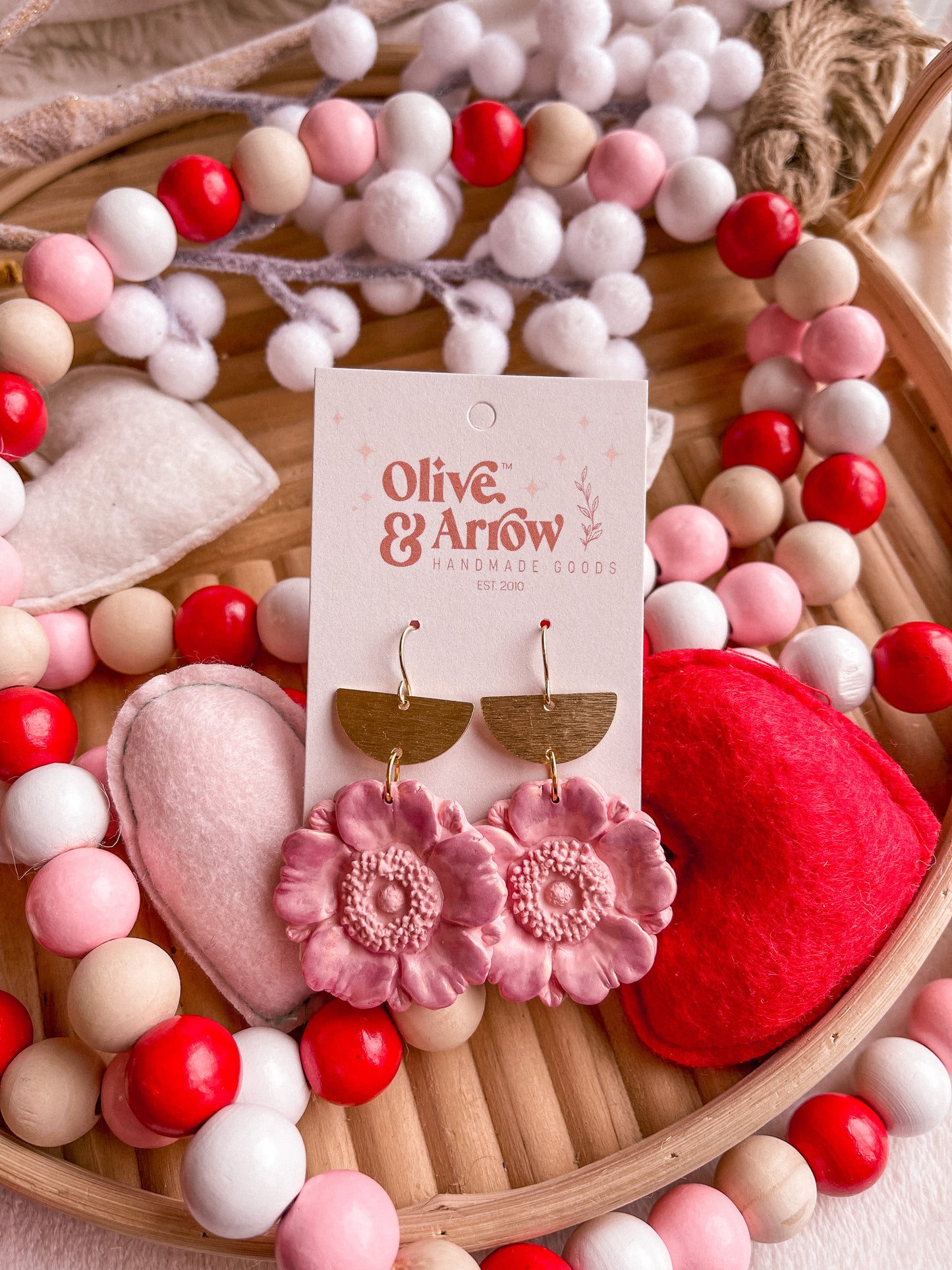Pink Poppy Color Shift Dangles // Valentines 2022 Collection