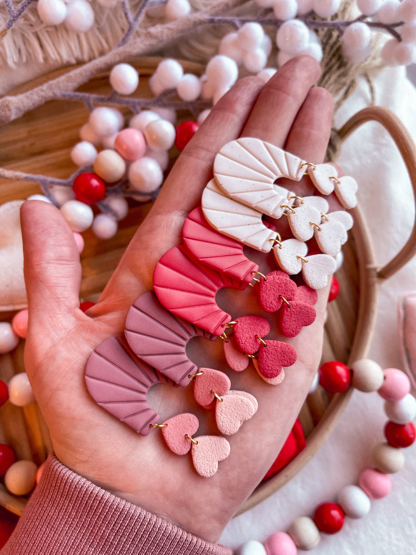 Art Deco Heart Dangles // Valentines 2022 Collection