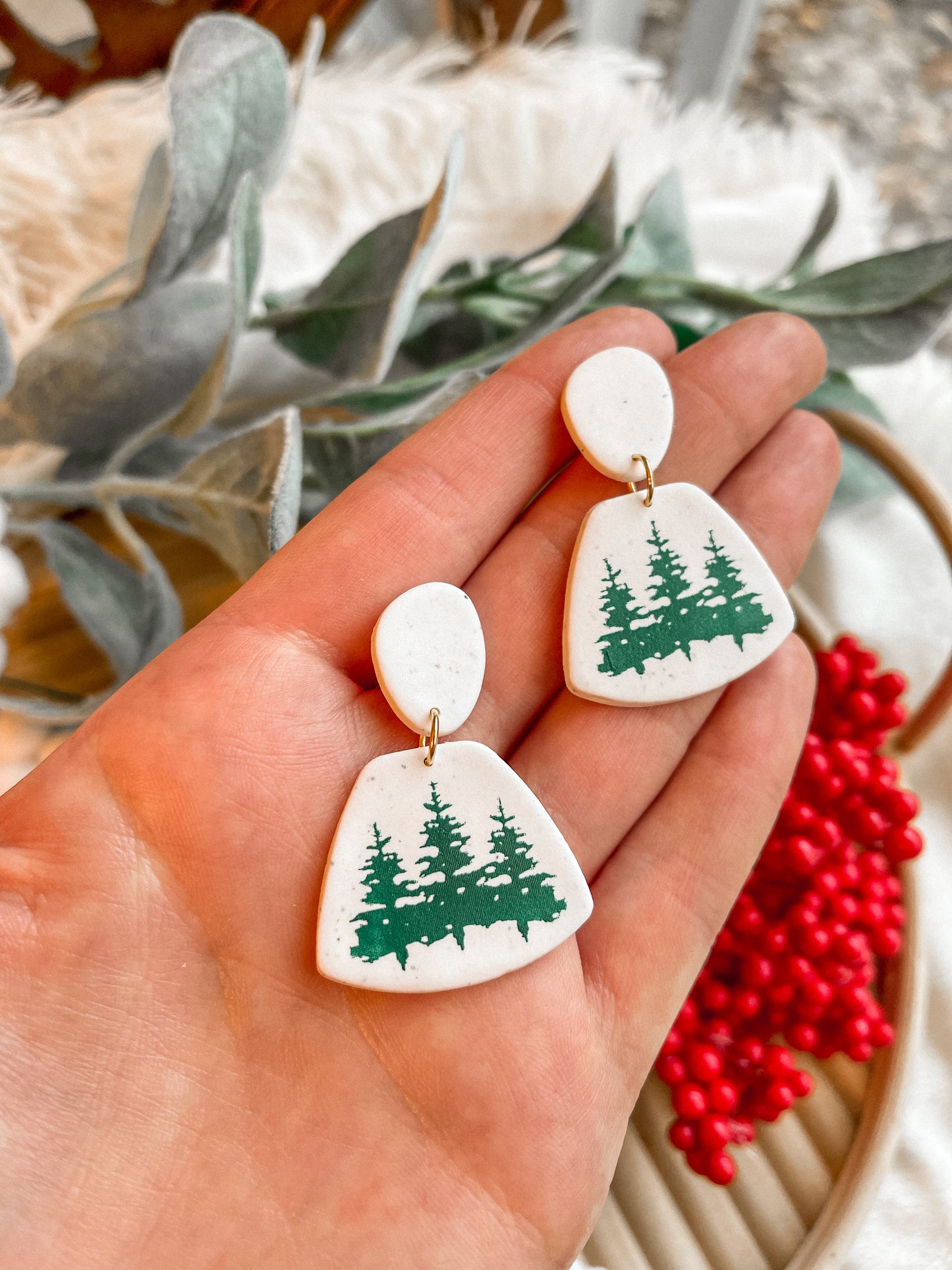Winter Forest Dangles // Holiday Collection