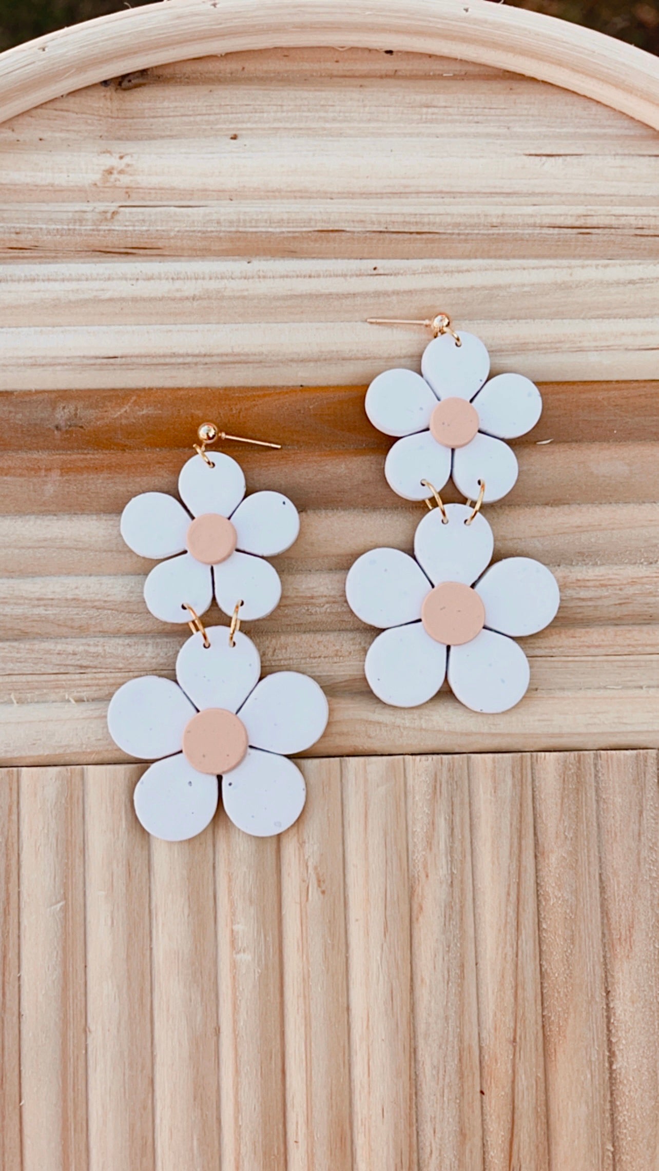 Double Daisy Dangles // Spring Collection
