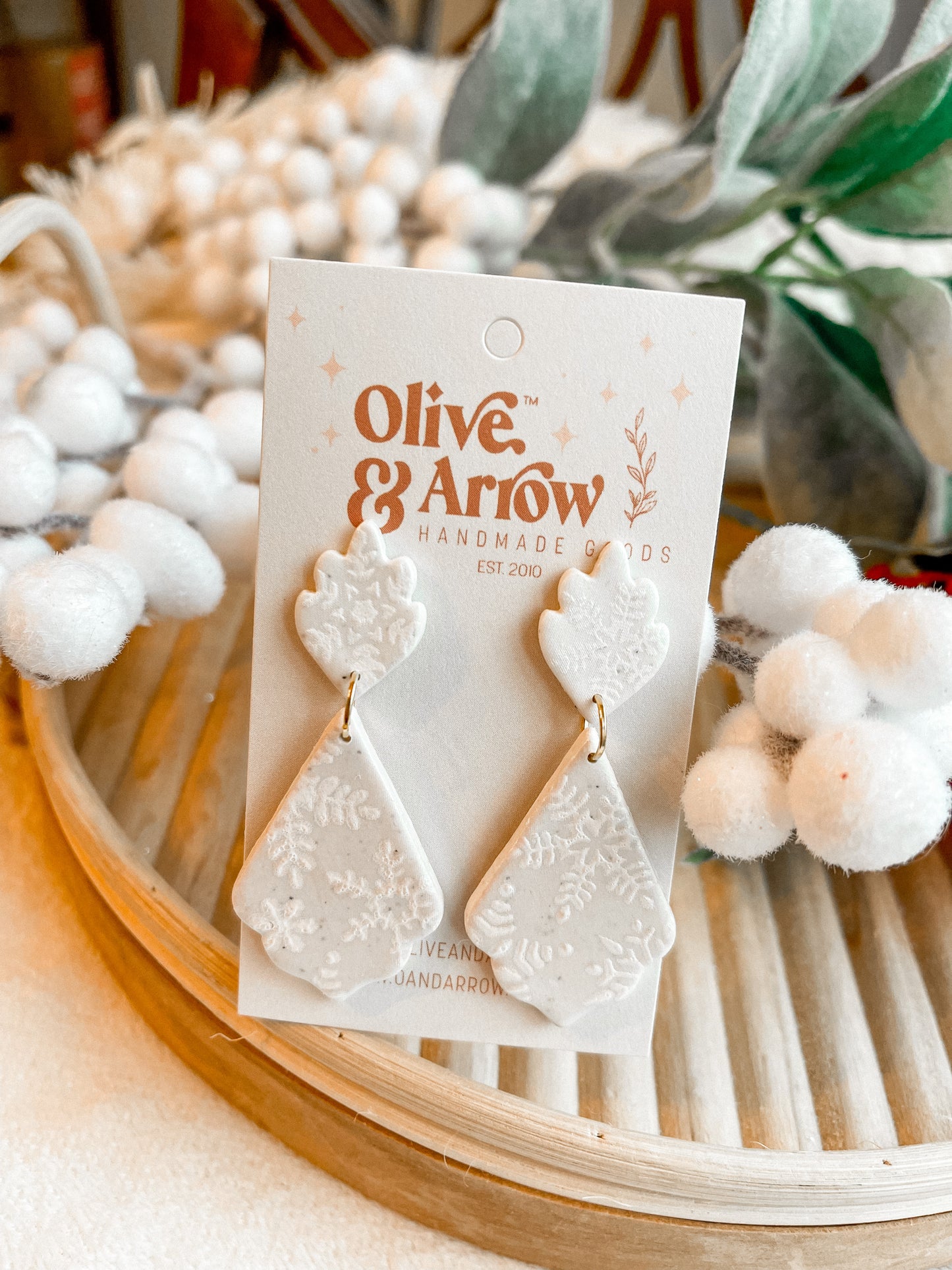 Snowflake Shimmer Dangles // Holiday Collection